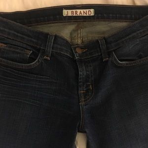 J Brand dark vintage mid rise skinny